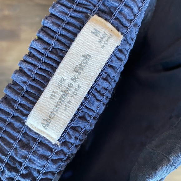 Womens Navy Sweetheart Strapless Dress Polkadots Medium - Abercrombie & Fitch - Picture 3 of 3